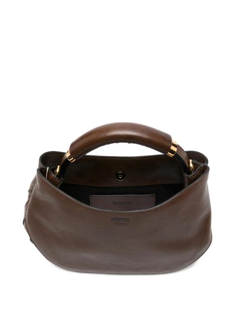 Moschino logo-lettering tote bag - Brown