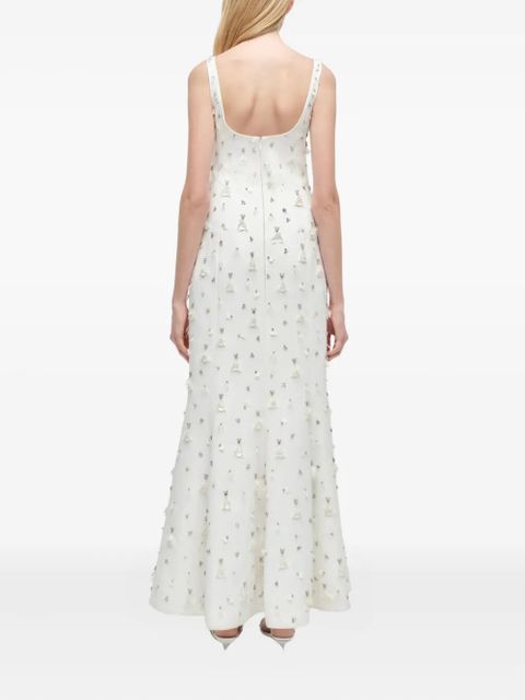 Simkhai Briella embellished midi party gown - White