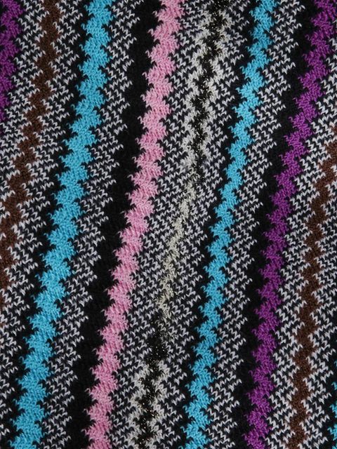 Missoni fringed chevron scarf - Blue - zdjęcie produktu nr 2