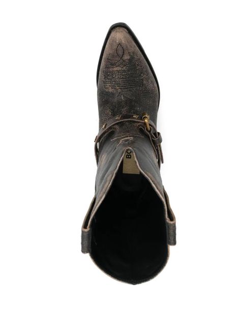 Golden Goose slip-on distressed boots - Black