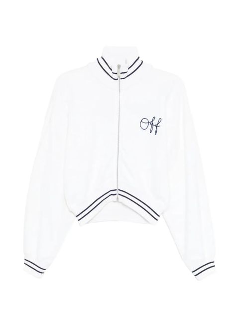 Off-White logo-embroidered striped bomber jacket - zdjęcie produktu nr 1
