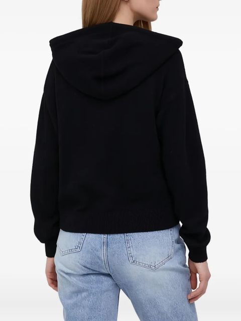 MC2 Saint Barth logo-embroidered hoodie - Black