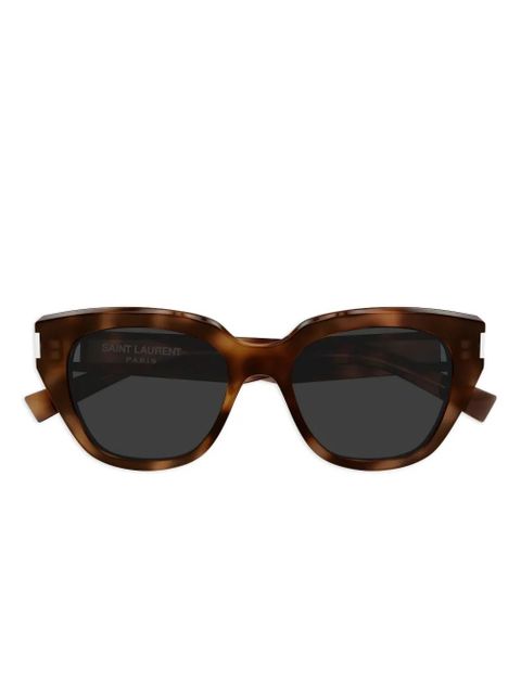 Saint Laurent Eyewear geometric sunglasses - Brown