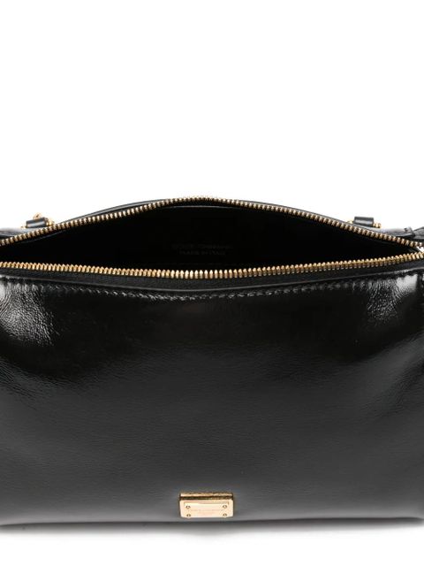 Dolce & Gabbana chain charm leather tote bag - Black