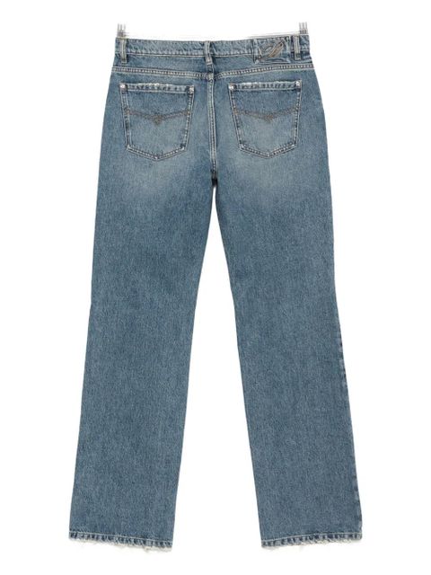 Blumarine frayed-hem jeans - Blue - zdjęcie produktu nr 2