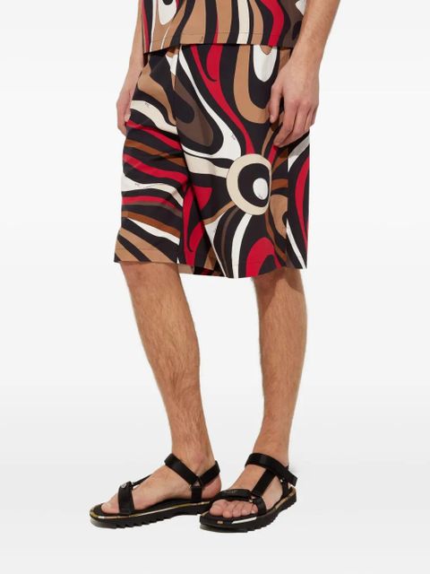 PUCCI marmo-print shorts - Black