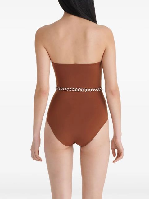 ERES Majorette strapless swimsuit - Brown