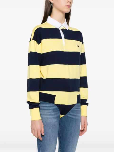 Coperni striped polo bodysuit - Yellow