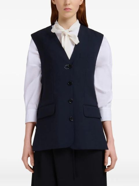 Marni sleeveless tailored vest - Blue