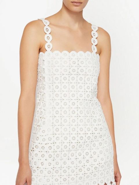 Simkhai fringe-detail sleeveless dress - White