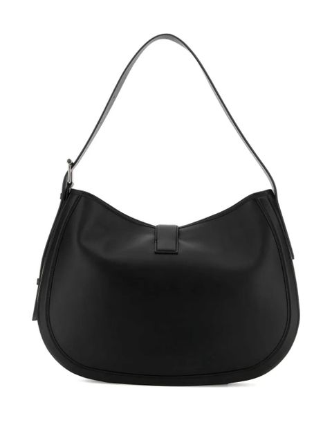 Alexander McQueen T-Bar buckle-fastening leather shoulder bag - Black