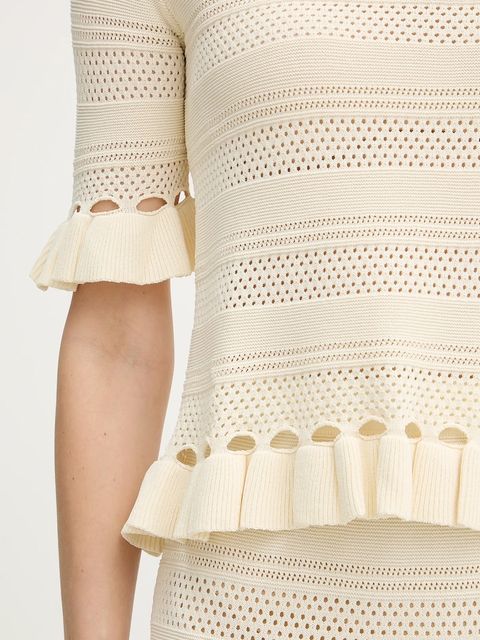 Twinset bluzka damska kolor beżowy gładka 261TP3082