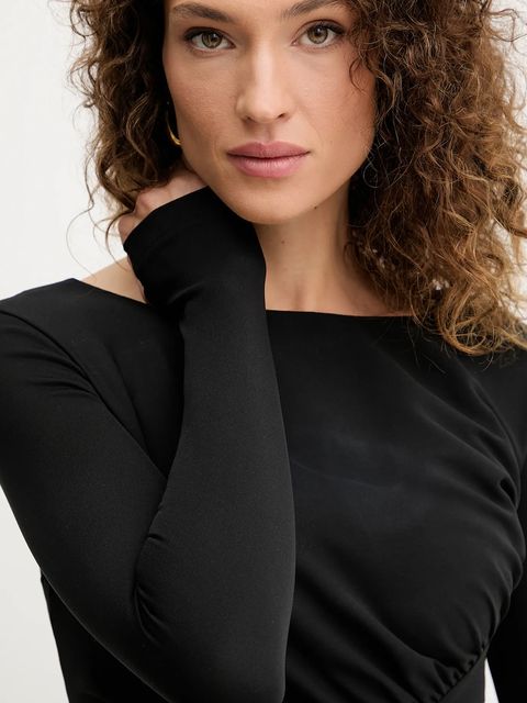 Twinset sukienka kolor czarny maxi dopasowana 252TF2030