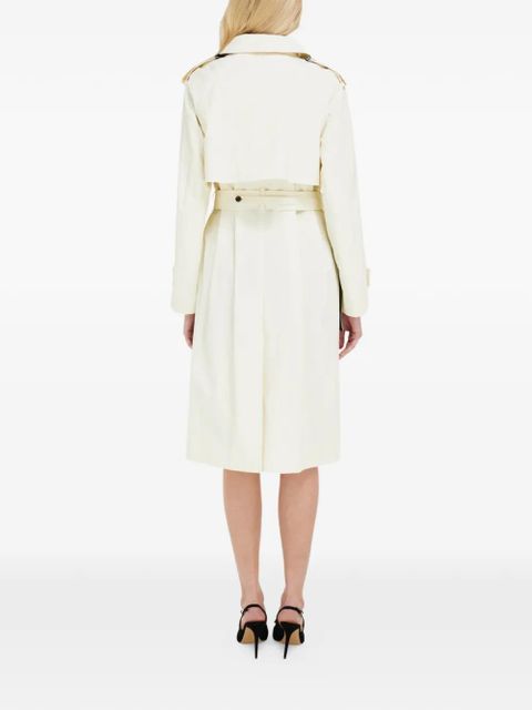 Ferragamo coated linen trench - Neutrals