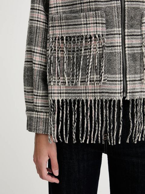 Pepe Jeans kurtka z dodatkiem wełny kolor szary przejściowa PL4024341