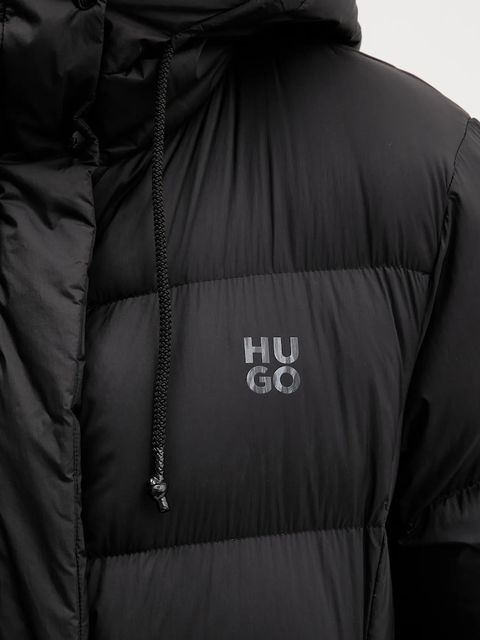 HUGO kurtka puchowa kolor czarny zimowa oversize 50546355