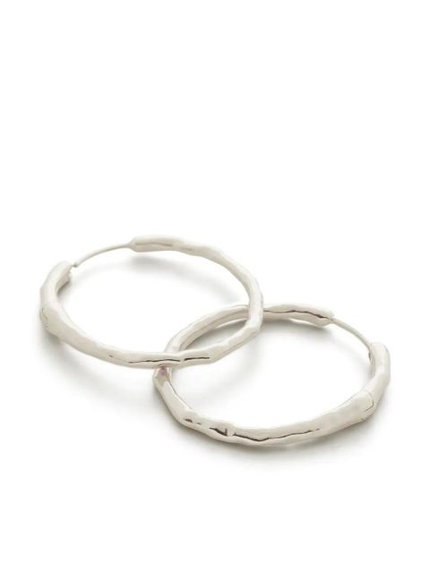 Monica Vinader Siren muse medium hoop earrings - Silver - zdjęcie produktu nr 1