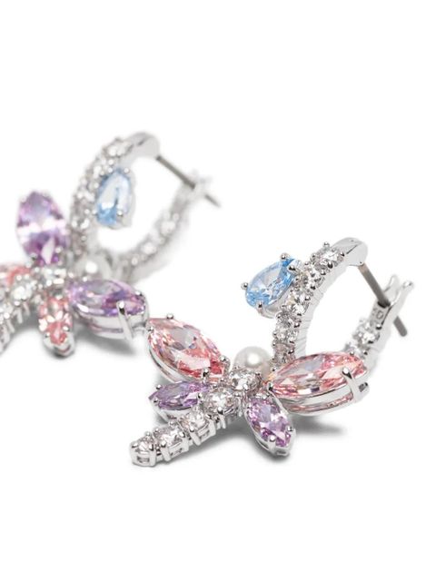 Swarovski x Ariana Grande hoop-design earrings - Silver