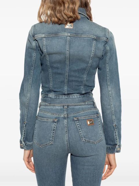 Dolce & Gabbana logo-plaque denim jacket - Blue