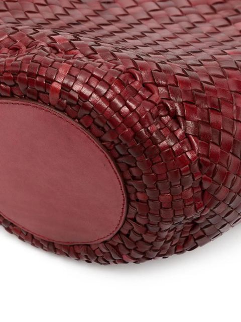 DRAGON DIFFUSION Egola woven tote bag - Red