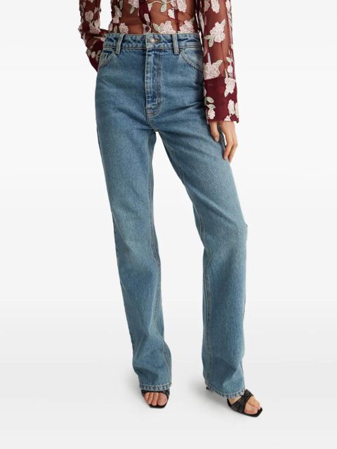ROTATE BIRGER CHRISTENSEN straight-leg cotton jeans - Blue
