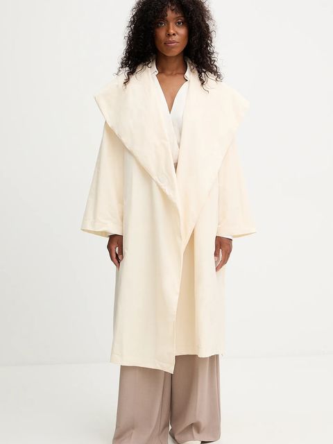 Liviana Conti płaszcz kolor beżowy F5WW44