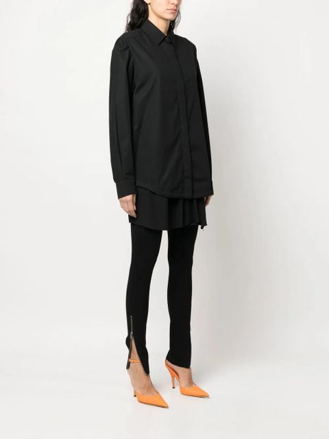 Diesel extra-fabric-detail shirt - Black