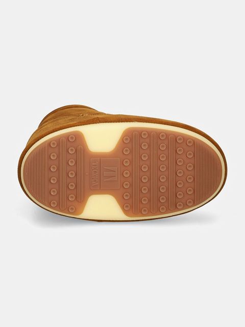 Moon Boot śniegowce zamszowe Icon Low Nolace Suede kolor brązowy 80D1409400-M008