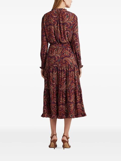 Lauren Ralph Lauren paisley-print midi dress - Red - zdjęcie produktu nr 2