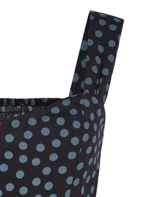 Reformation Hester polka dot strap top - Black - zdjęcie produktu nr 2
