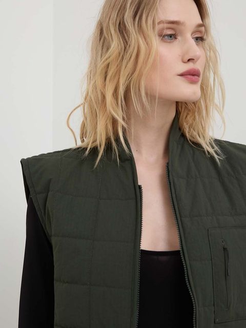 Rains bezrękawnik 19410 Vests kolor zielony przejściowy