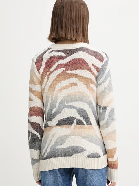 Desigual sweter WASILLA damski kolor beżowy ciepły 25WWJF21