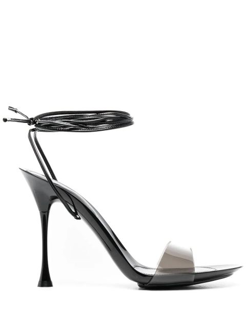 Gianvito Rossi 100mm Spice tie-fastening sandals - Black - zdjęcie produktu nr 1
