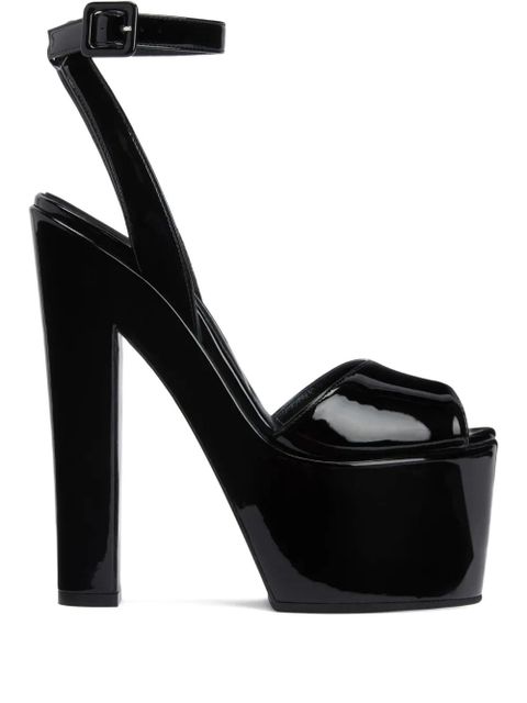 Giuseppe Zanotti 170mm Tarifa platform sandals - Black - zdjęcie produktu nr 1