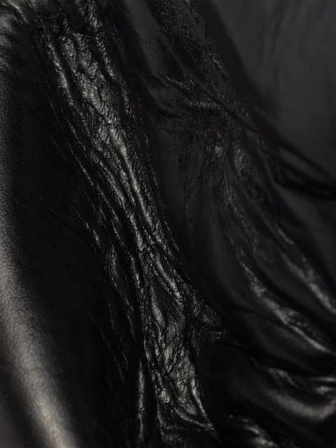 Prada 55mm ruched-effect pointed-toe leather pumps - Black