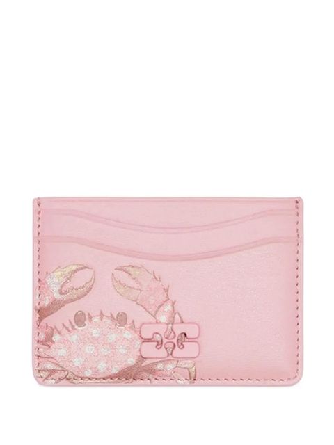 GANNI Bou crab-print wallet - Pink - zdjęcie produktu nr 1