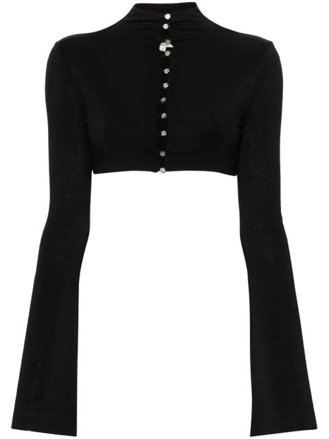 MANURÍ Leyla crop top - Black - zdjęcie produktu nr 1