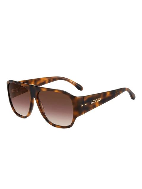 Isabel Marant Eyewear tortoiseshell-effect square-frame sunglasses - HAVANA - zdjęcie produktu nr 2