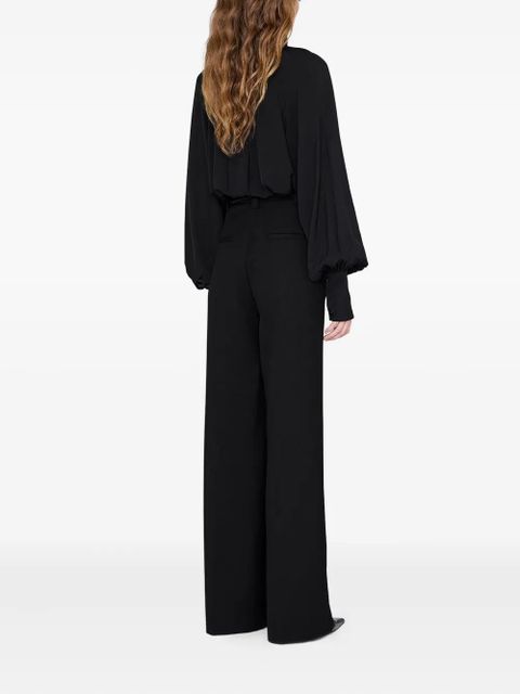 ANINE BING Anne draped blouse - Black