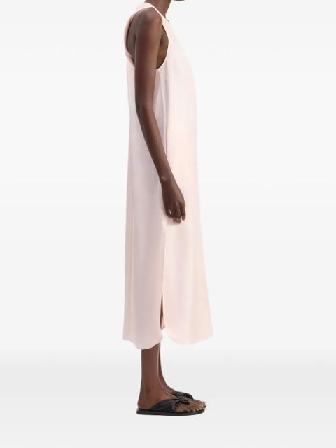 LouLou de Saison Paloma twisted back midi dress - Pink