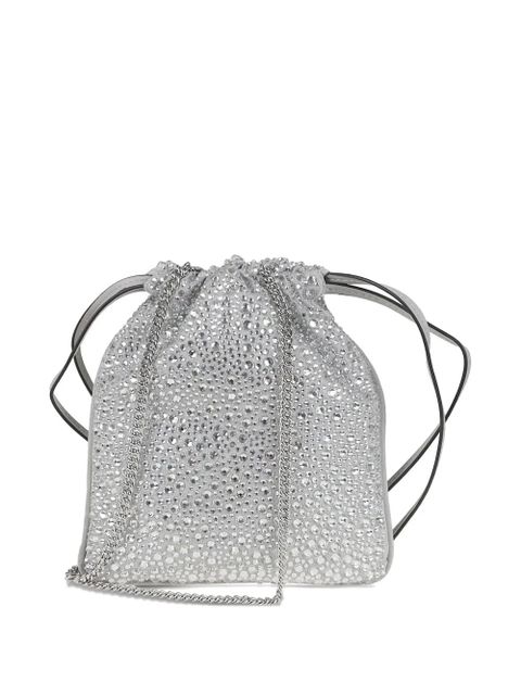 PINKO baby Slouchy embellished satchel - Silver