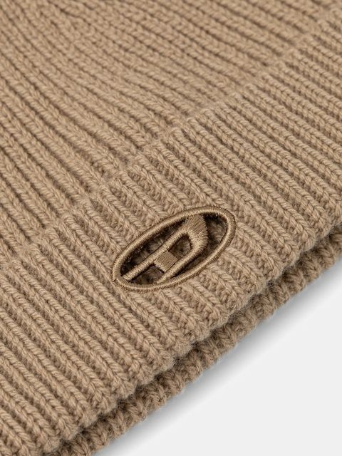 Diesel czapka wełniana K-ARAC kolor beżowy A19682.0KCAE