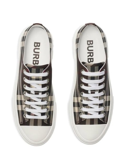 Burberry check-pattern low-top sneakers - Brown