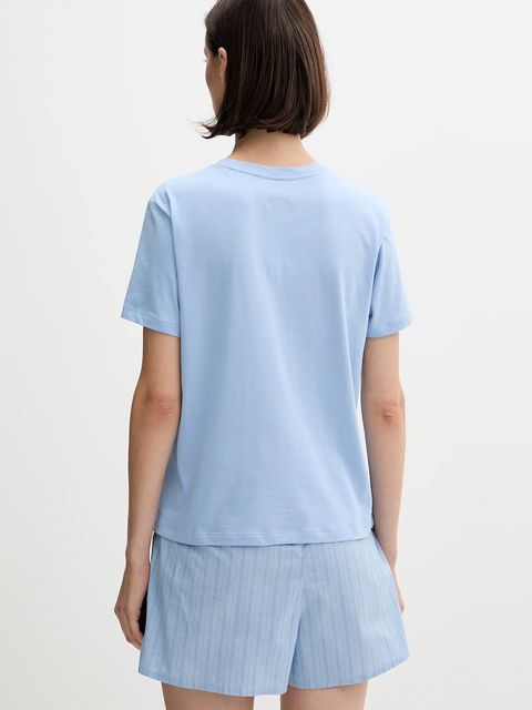 Calvin Klein Underwear piżama bawełniana damska kolor niebieski bawełniana LV00QS7576 - zdjęcie produktu nr 2