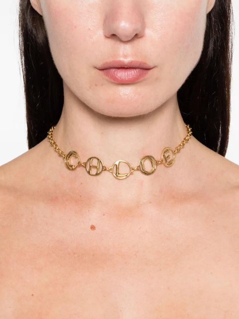 Chloé The Chloé Script charm necklace - Gold