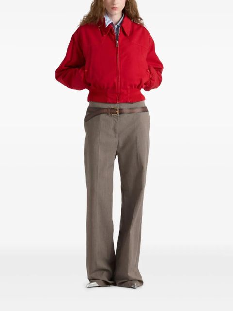 Prada Red denim bomber jacket - zdjęcie produktu nr 2