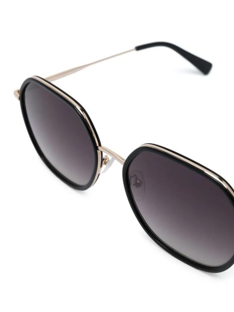 Longchamp logo-engraved oversized sunglasses - Black - zdjęcie produktu nr 2