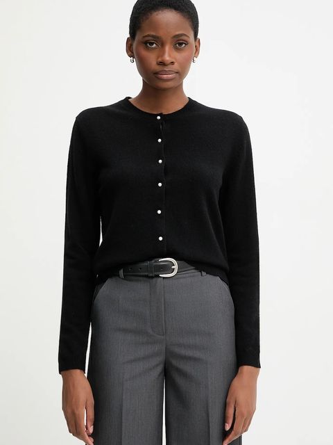 United Colors of Benetton sweter wełniany damski kolor czarny lekki 1002D501U - zdjęcie produktu nr 1