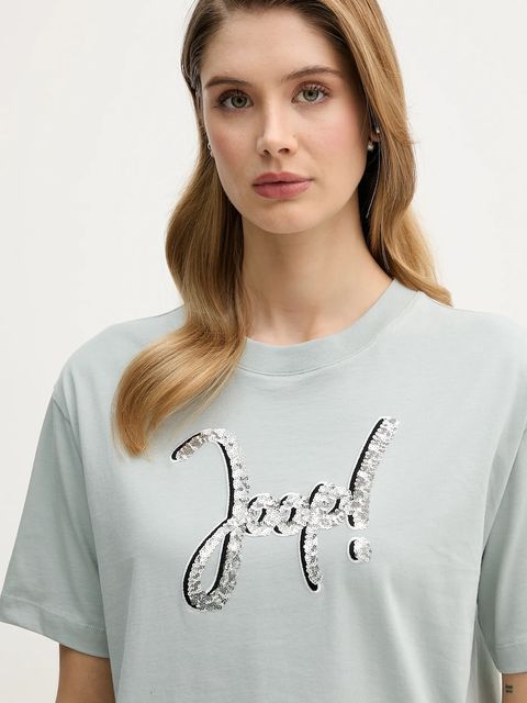 Joop! t-shirt bawełniany damski kolor zielony 30100828