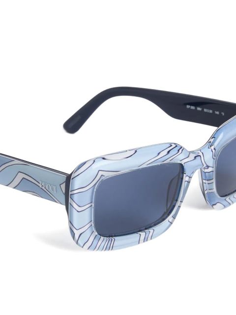 PUCCI Labirinto rectangular sunglasses - Blue